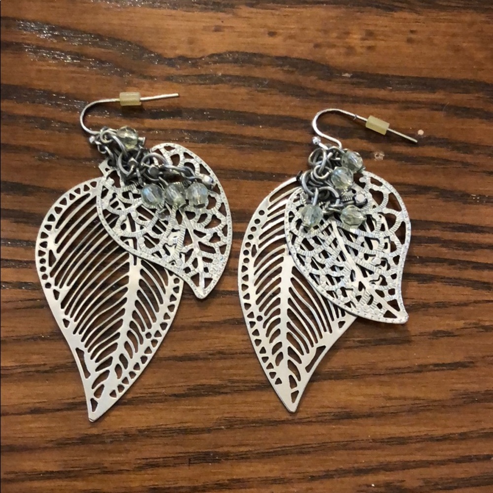 Costume Leaf Earrings